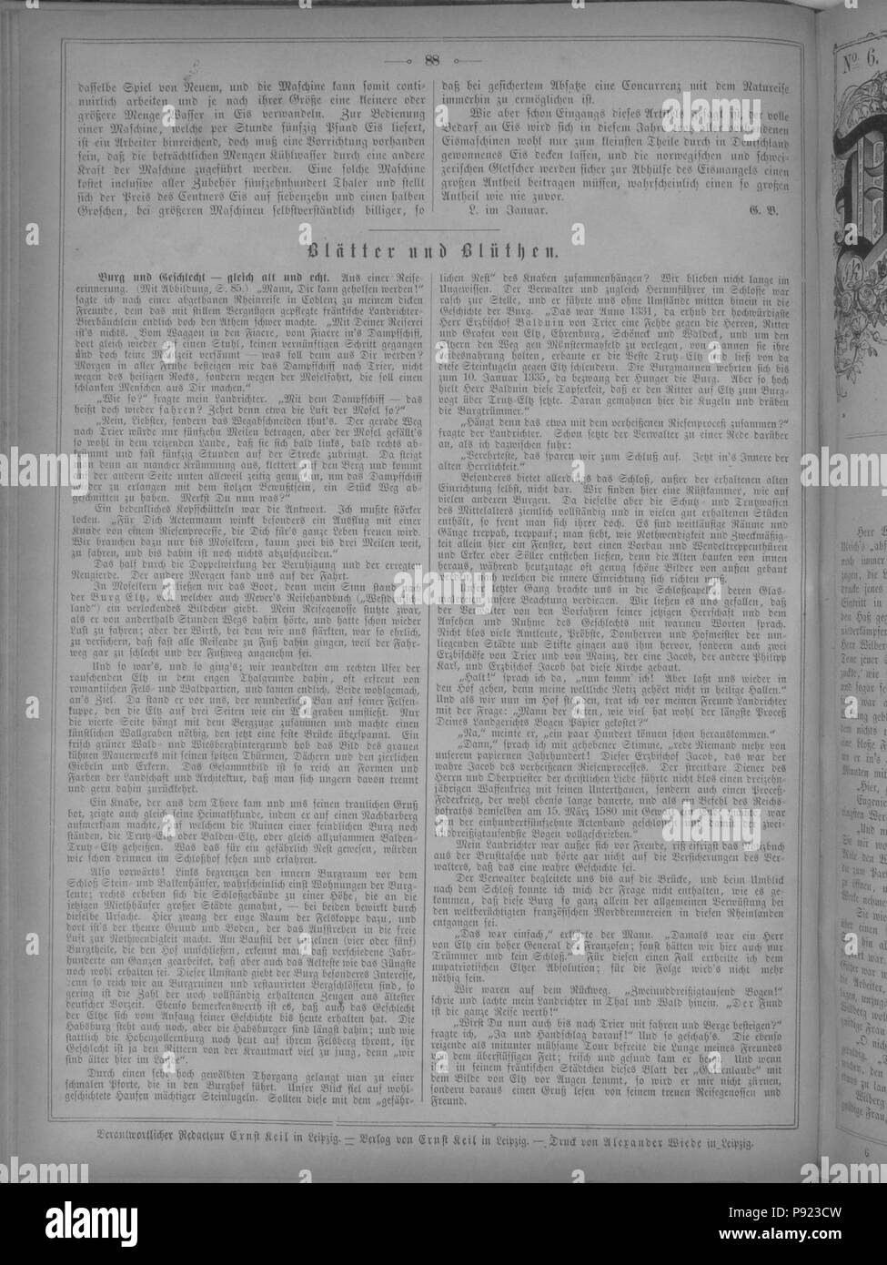 . 169 sterben Gartenlaube (1873) 088 Stockfoto