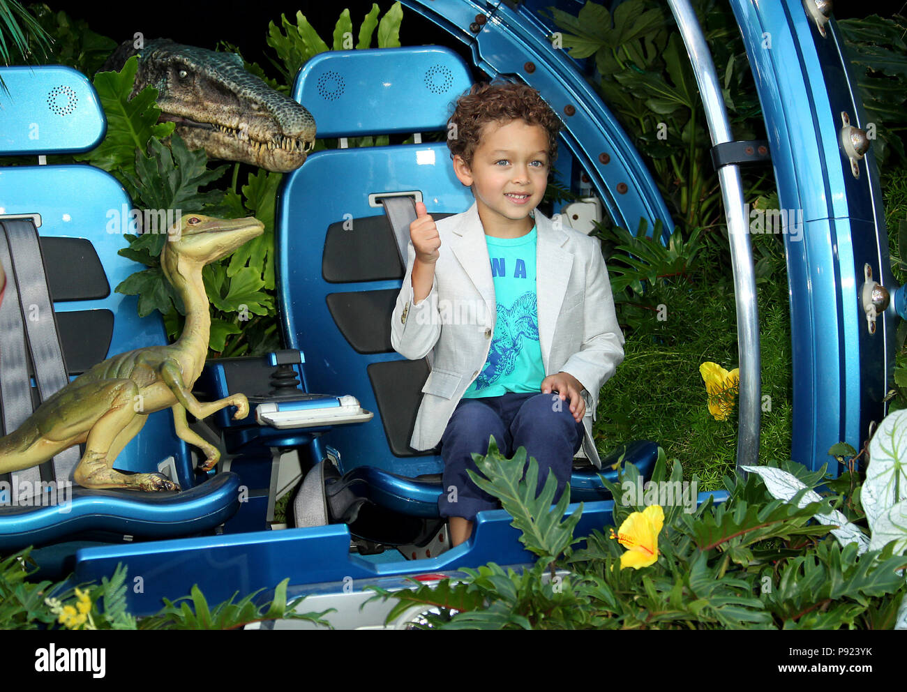 "Jurassic Welt: Gefallene Königreich "Premiere gehalten an Walt Disney Concert Hall in Los Angeles, Kalifornien. Mit: Aden John Tanner Housley Wo: Los Angeles, Kalifornien, Vereinigte Staaten, wenn: 13 Jun 2018 Credit: Adriana Barraza/WENN.com M. Stockfoto