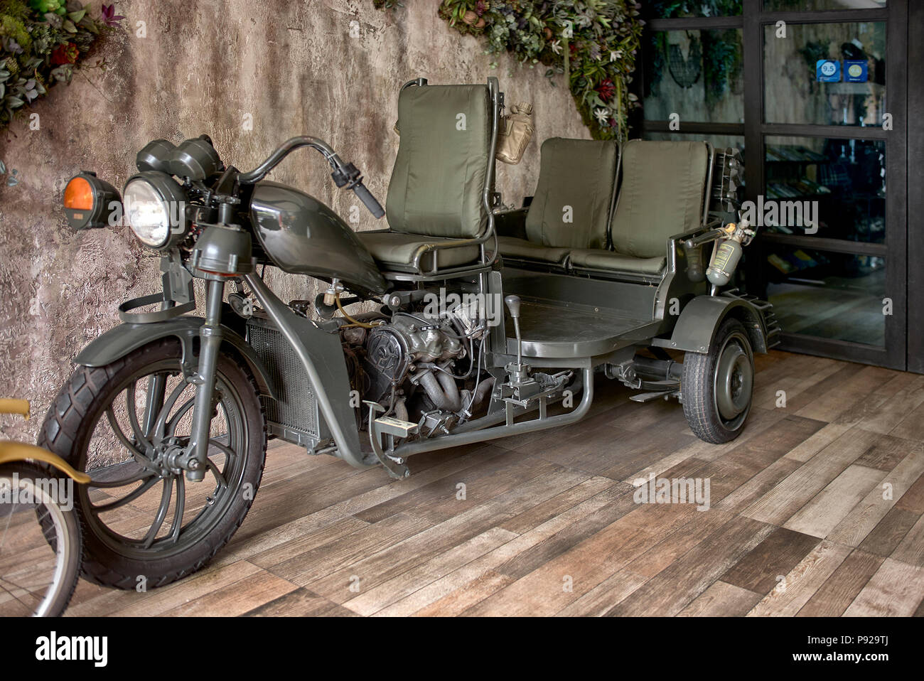 World war 2 Motorrad Replik Stockfoto