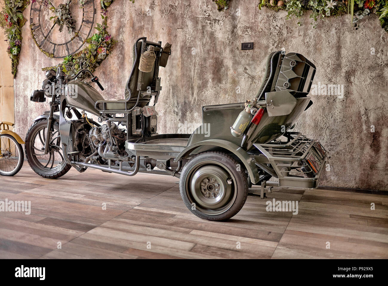 World war 2 Motorrad Replik Stockfoto