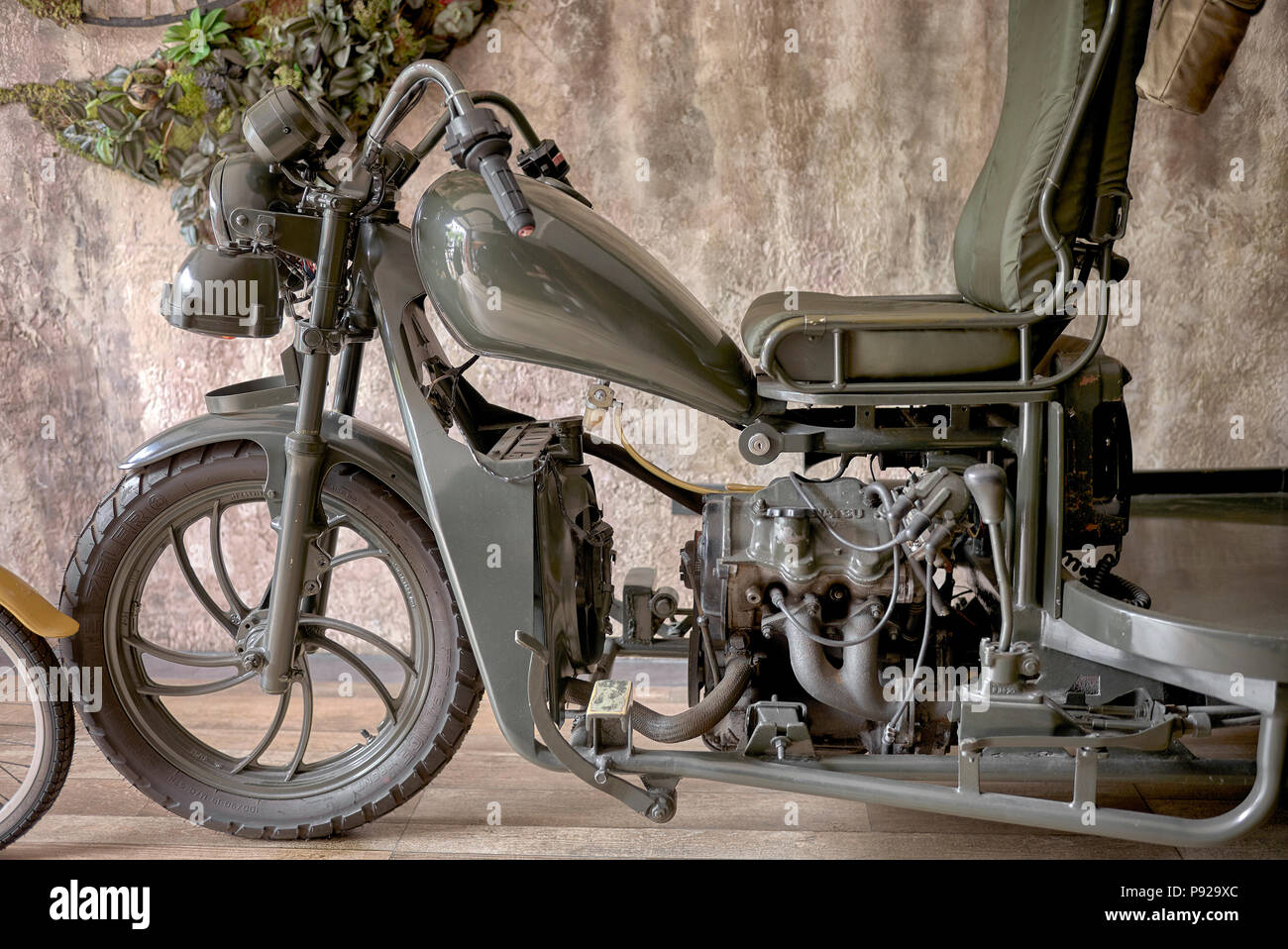 World war 2 Motorrad Replik Stockfoto