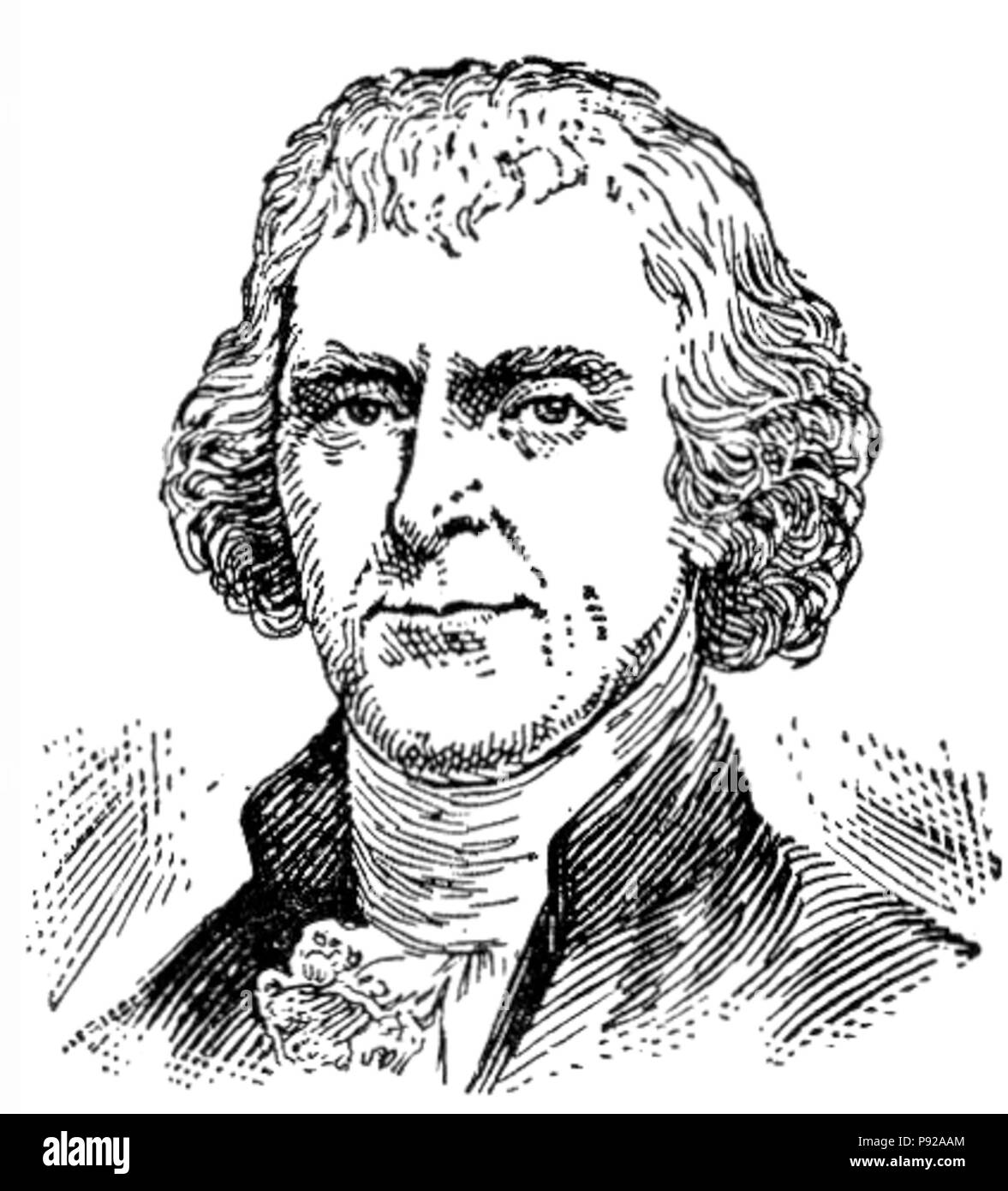 439 NSRW Thomas Jefferson Stockfoto