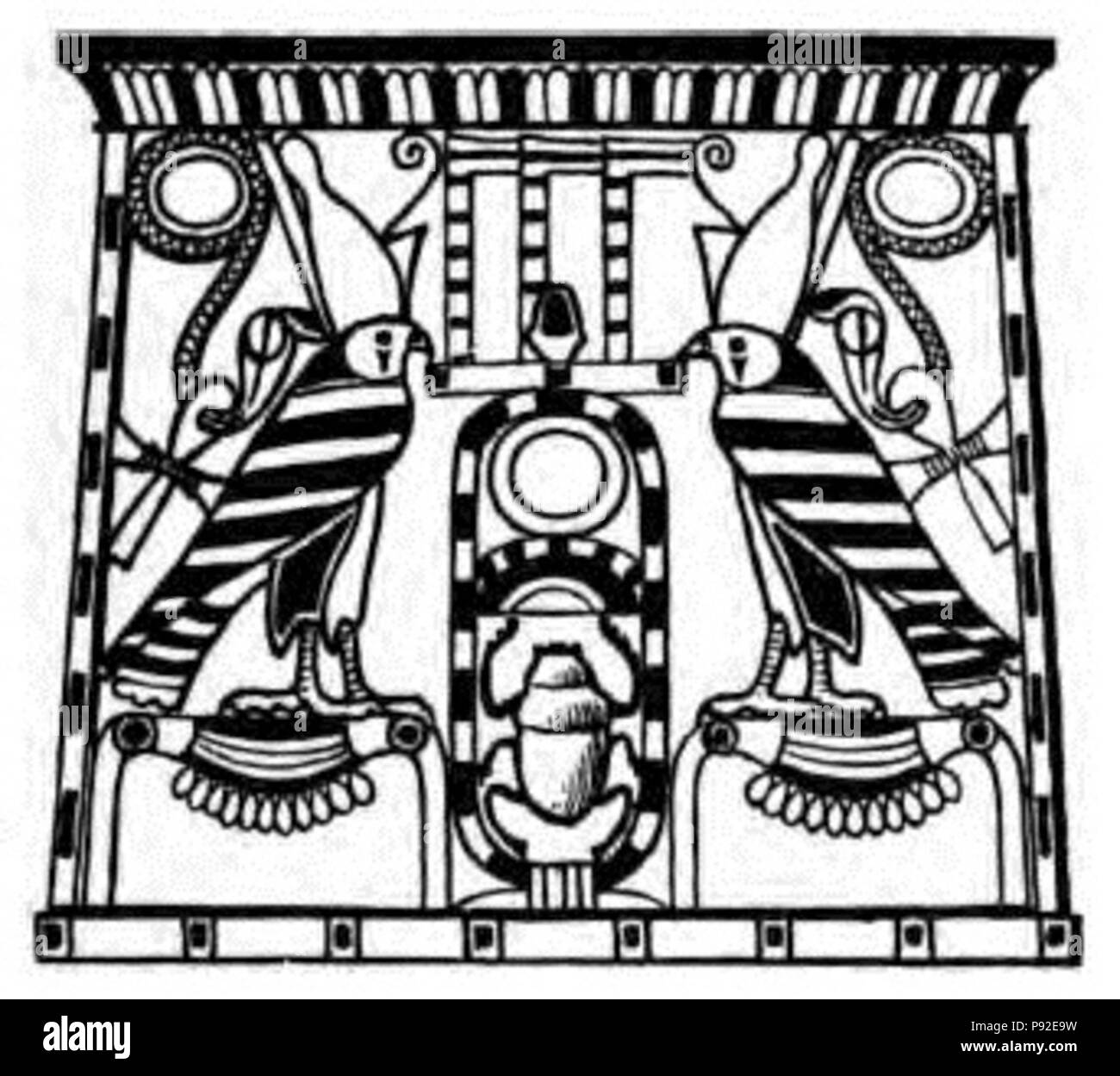 . 464 Plakette Sesostris 2 Budge Stockfoto