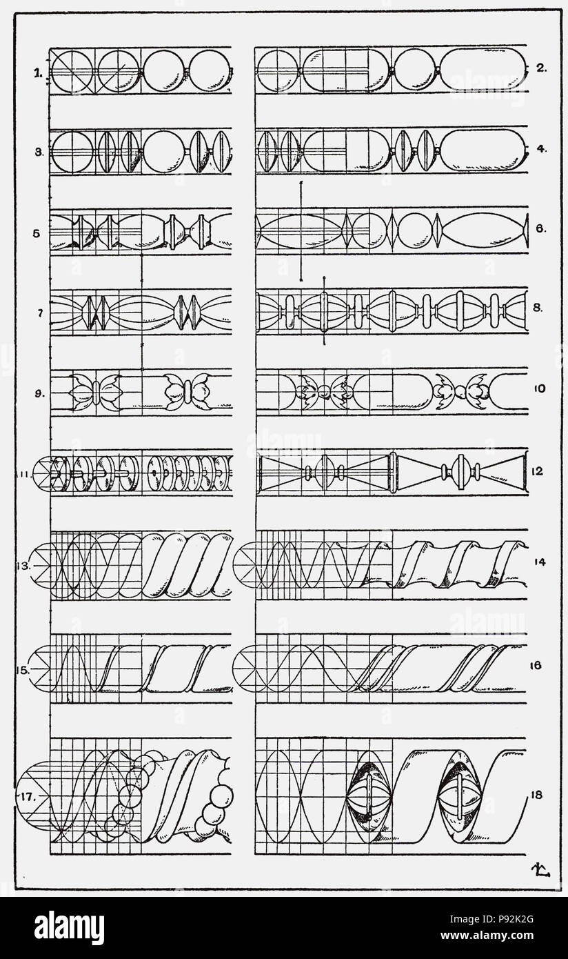 443 Orna 098-Heftschnur Stockfoto