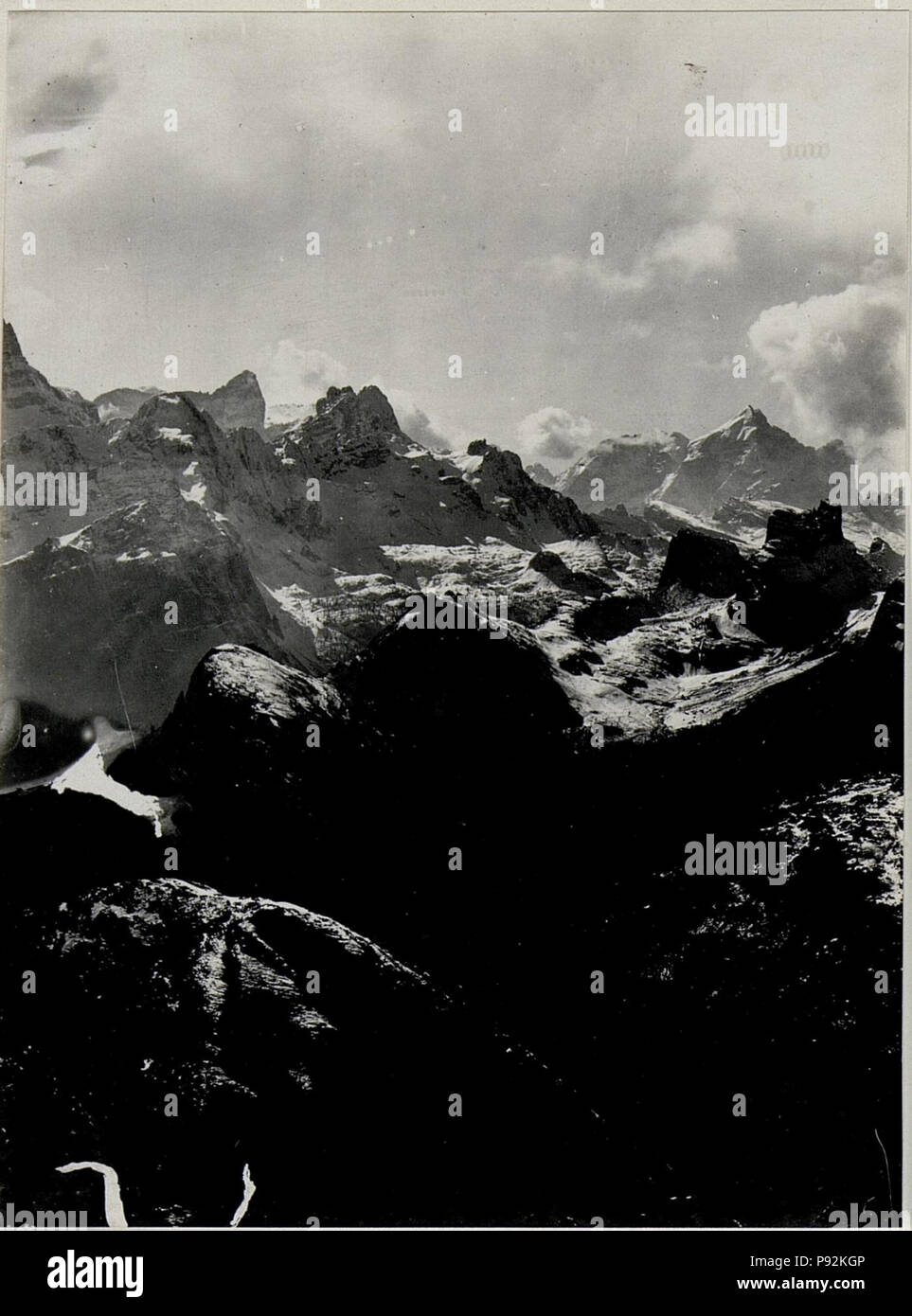 . 446 Panorama (5. Teilbild zu WK1 ALB082 24-323 a) 3 Zinnen, Misurina, Klavier. Die Standpunkt, Schwabenalpenkopf. (BildID) 15629572 Stockfoto