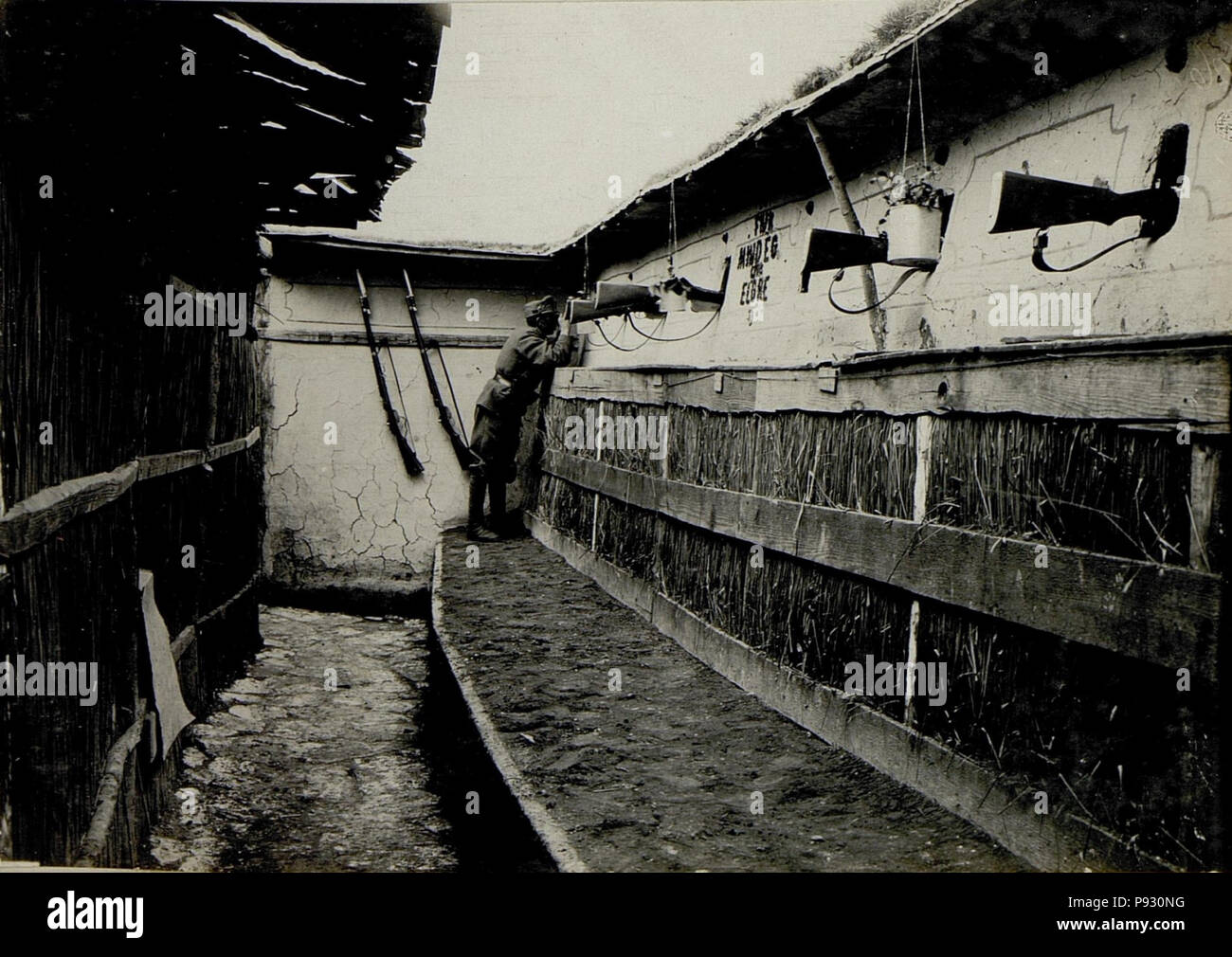 517 Schützengraben bei 310 Honved in Sosnow. (BildID) 15521973 Stockfoto