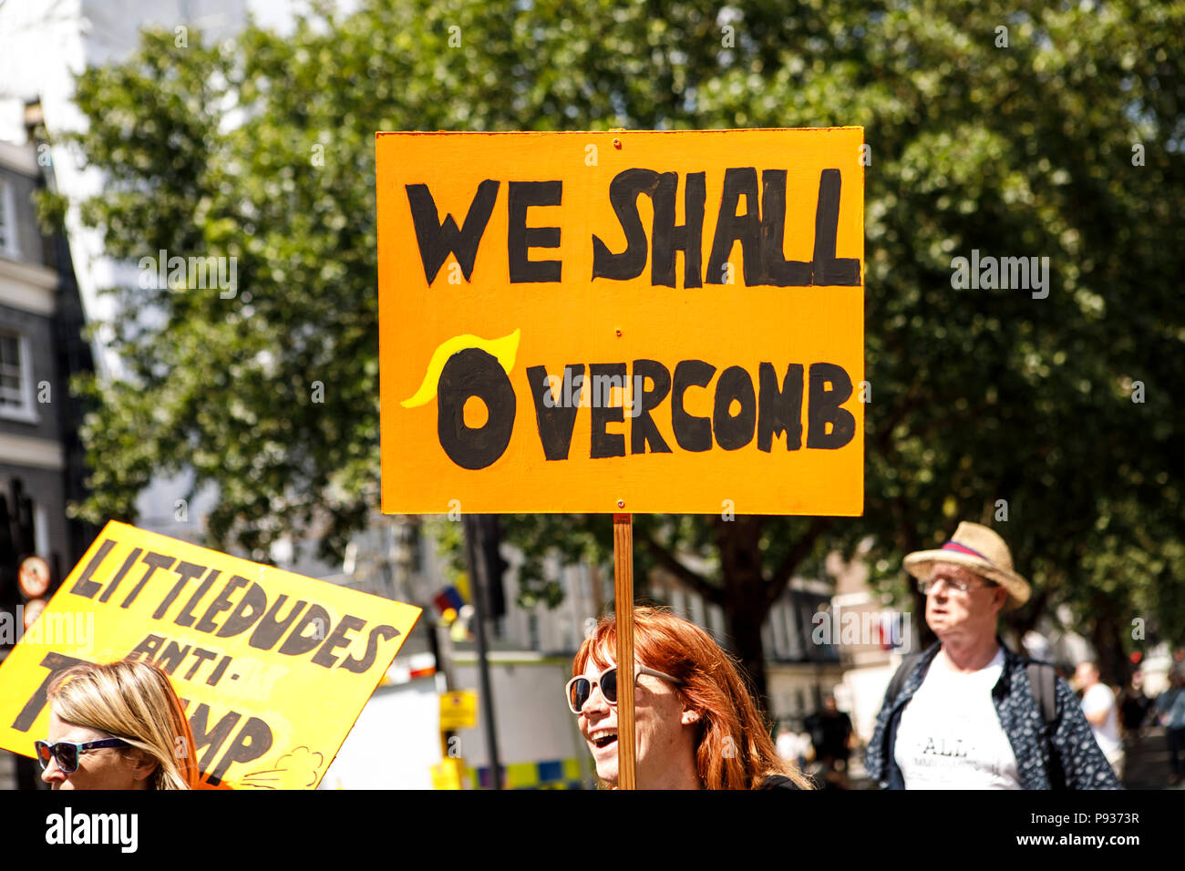 Stop Trump Demo London vom 13. Juli 2018 Stockfoto