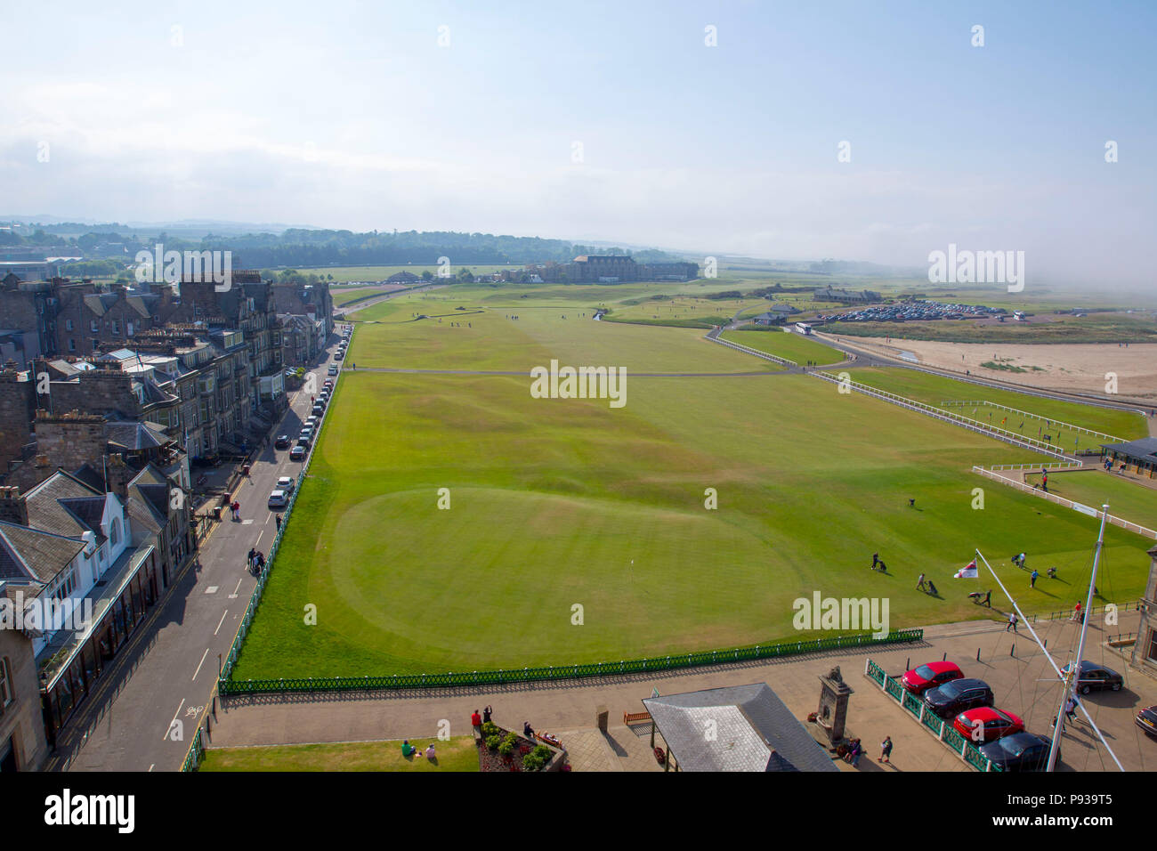 Über St Andrews Golf Course Stockfoto