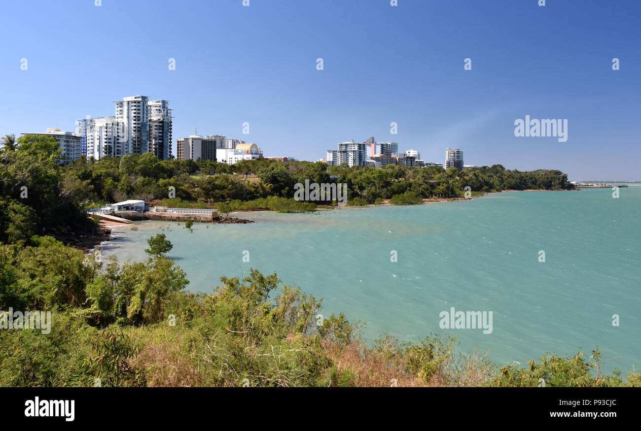 Larrakeyah ist ein Vorort von Darwin, die Hauptstadt von Australien Northern Territory. Larrakeyah ist nach der indigenen Sprache Gruppe, o benannt Stockfoto