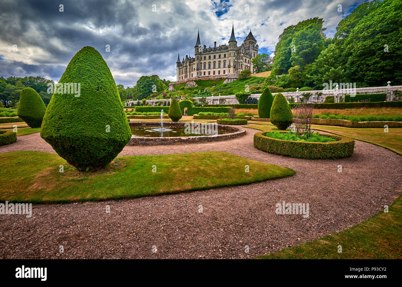 Dunrobin Castle (SC18) Stockfoto