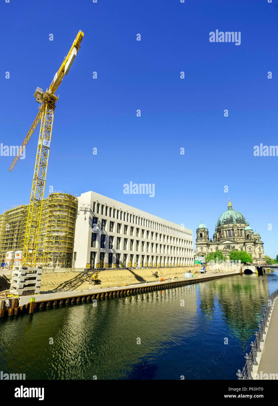 Gebäude Menge Humboldt-forum, ehemaliger Berliner Schloss, Berlin, Deutschland Stockfoto