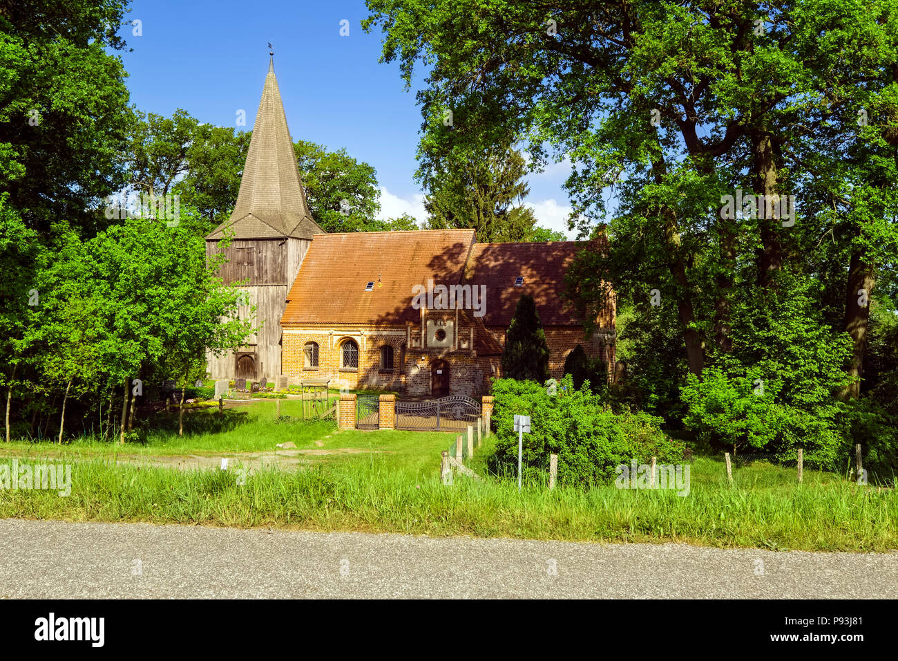 Kirche in Mödlich, Land Brandenburg, Deutschland Stockfoto