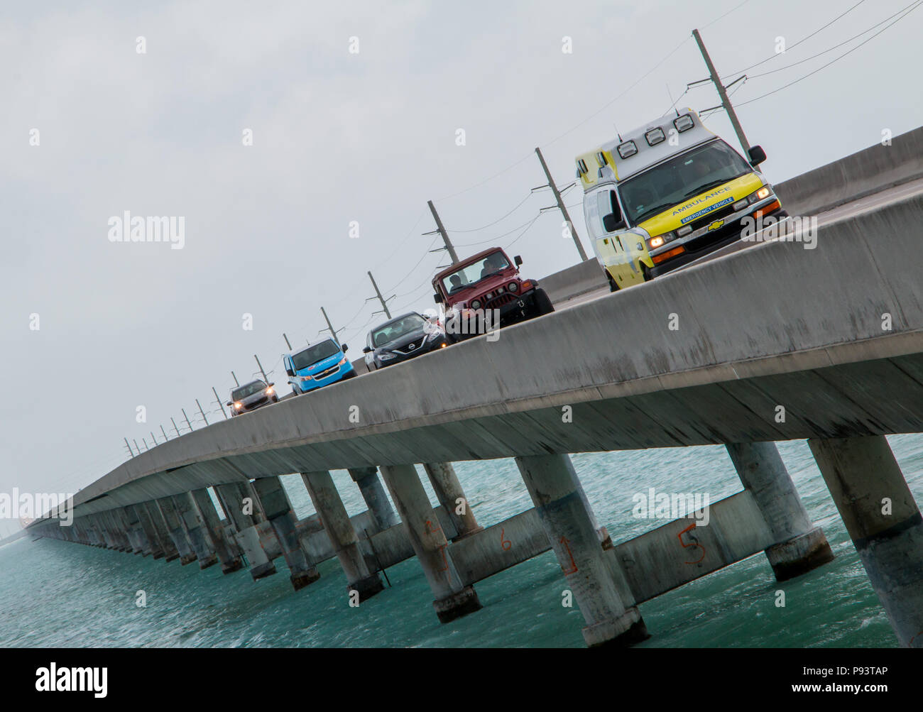 Seven Mile Bridge, Florida Keys, FL Stockfoto
