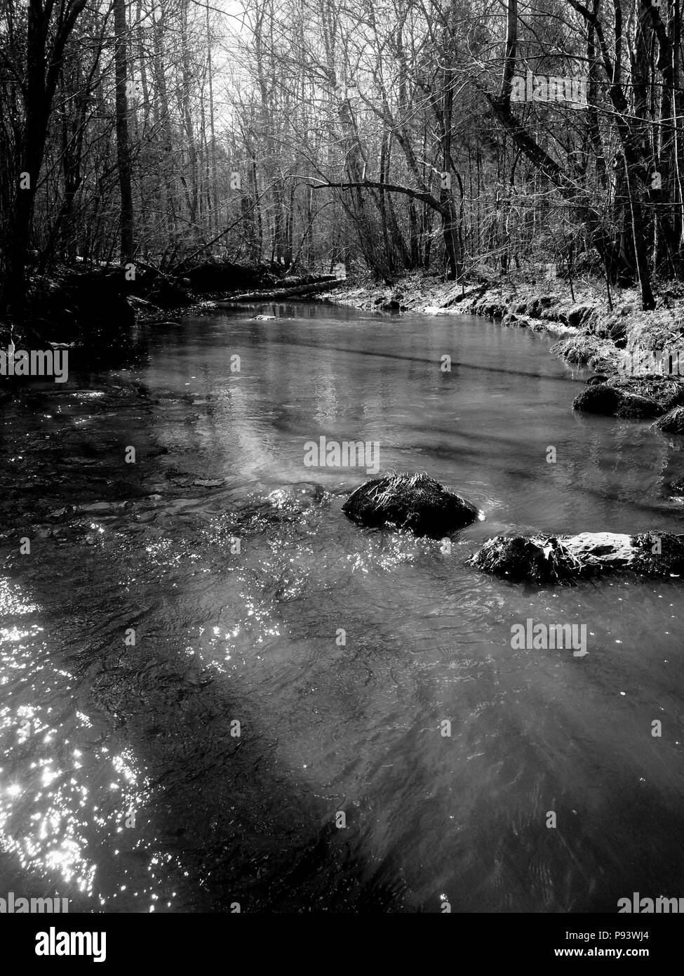 Grist Mill Land Getreide Mais Weizen Mehl rustikalen schwarz weiß Stockfoto