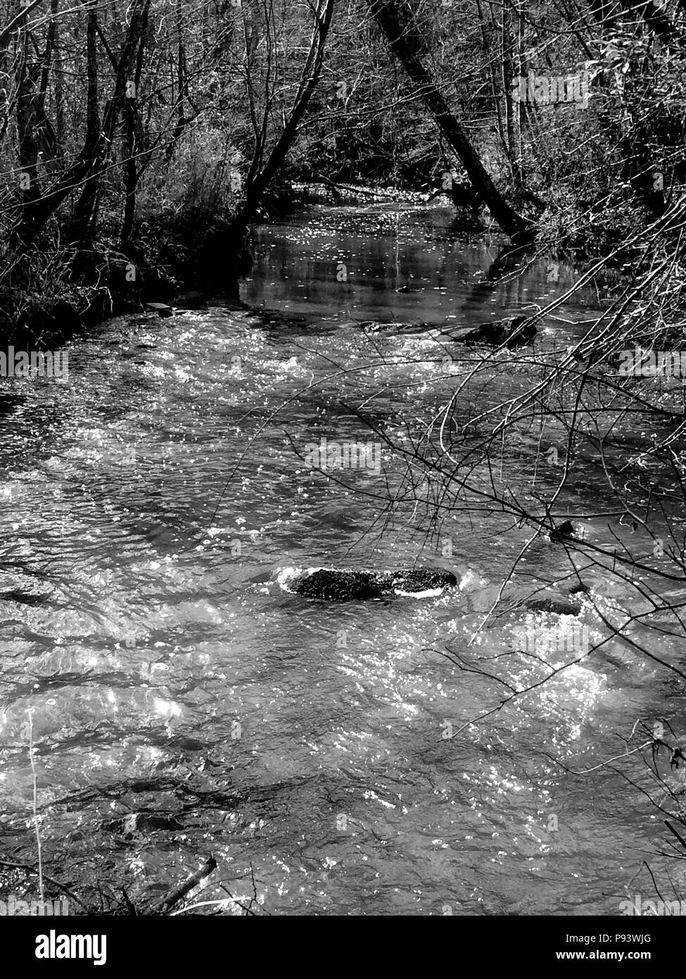 Grist Mill Land Getreide Mais Weizen Mehl rustikalen schwarz weiß Stockfoto