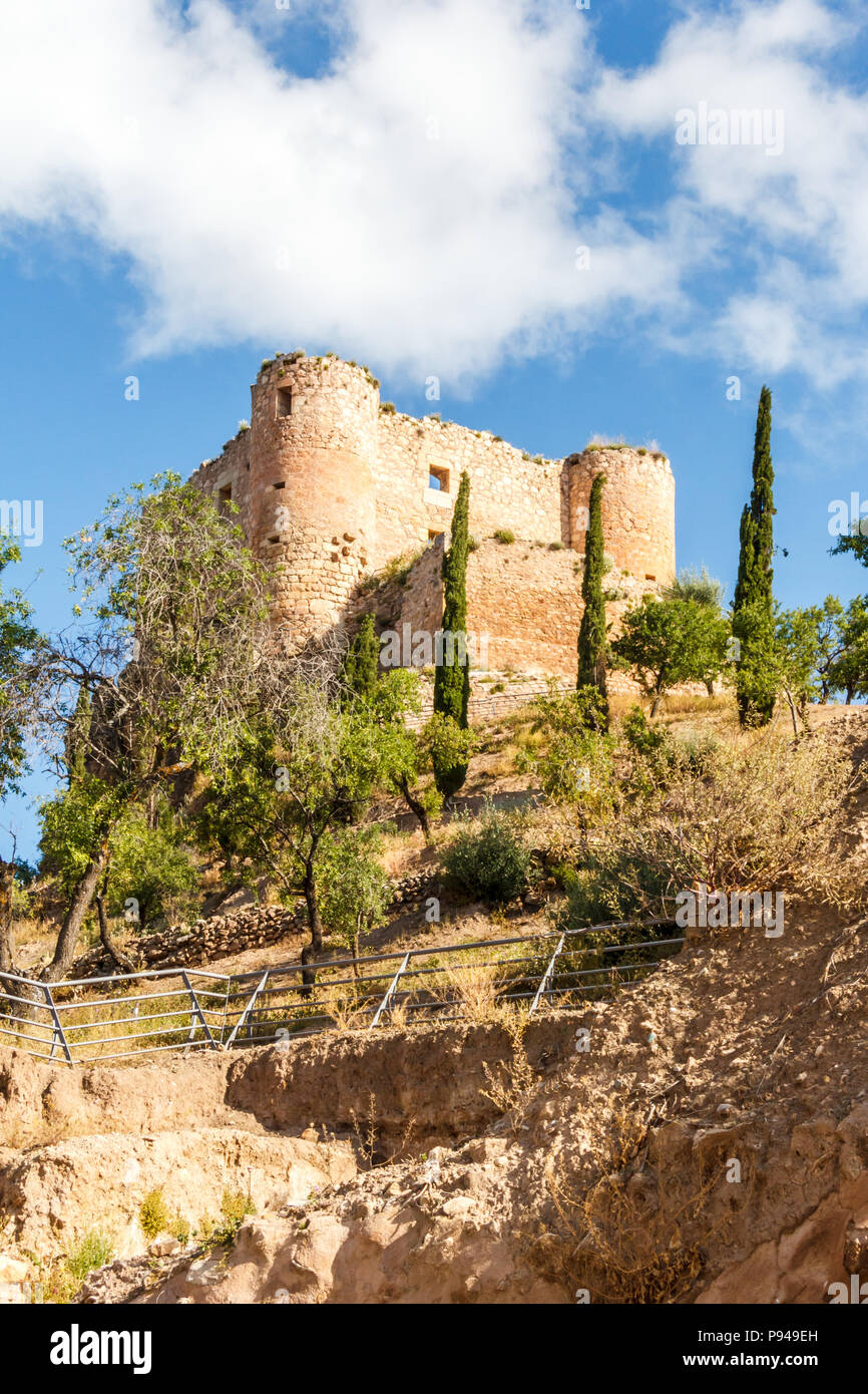 Schloss, Huelma, Provinz Jaen, Spanien Stockfoto