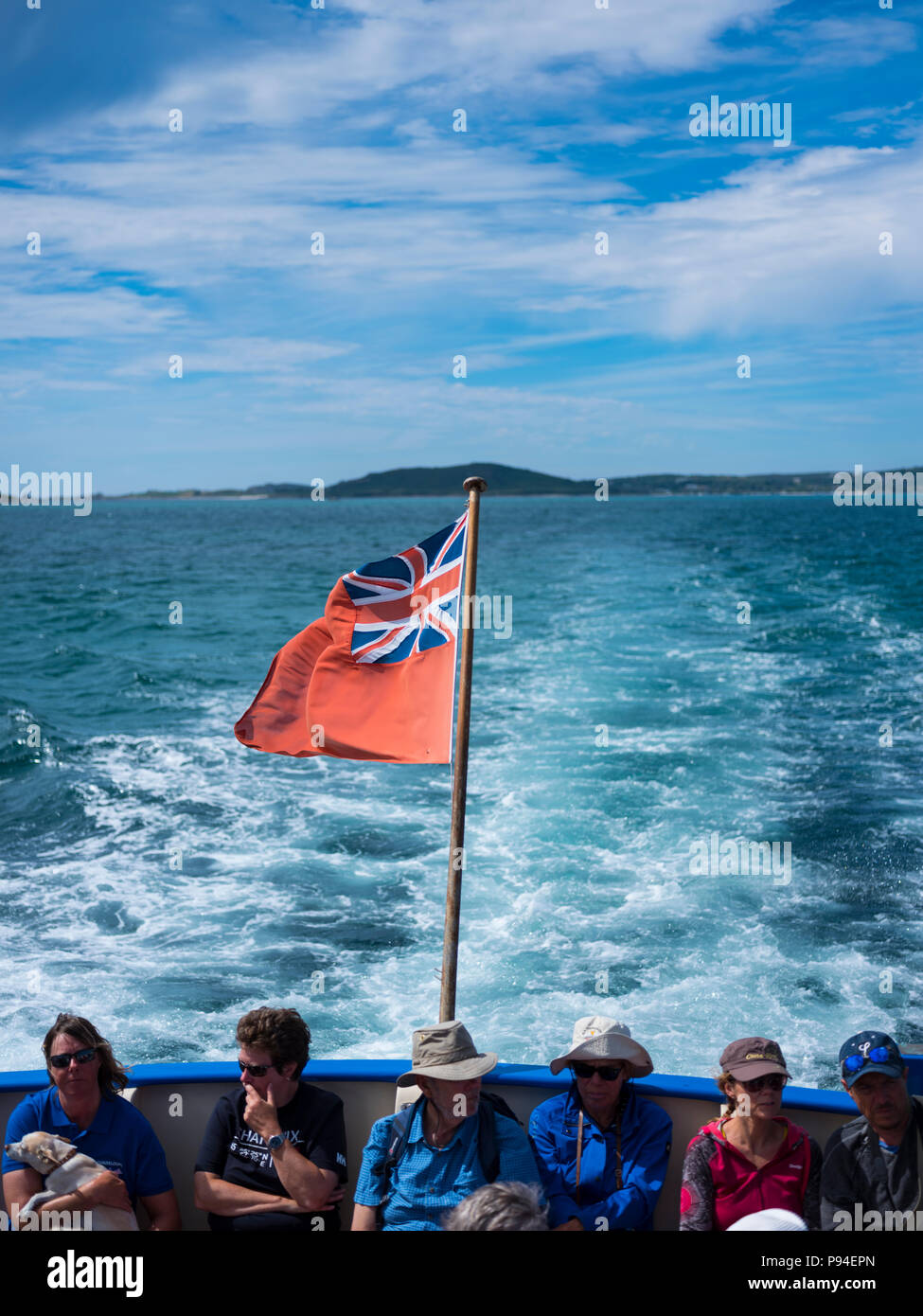 Wasser Taxi auf den Scilly-inseln. Stockfoto