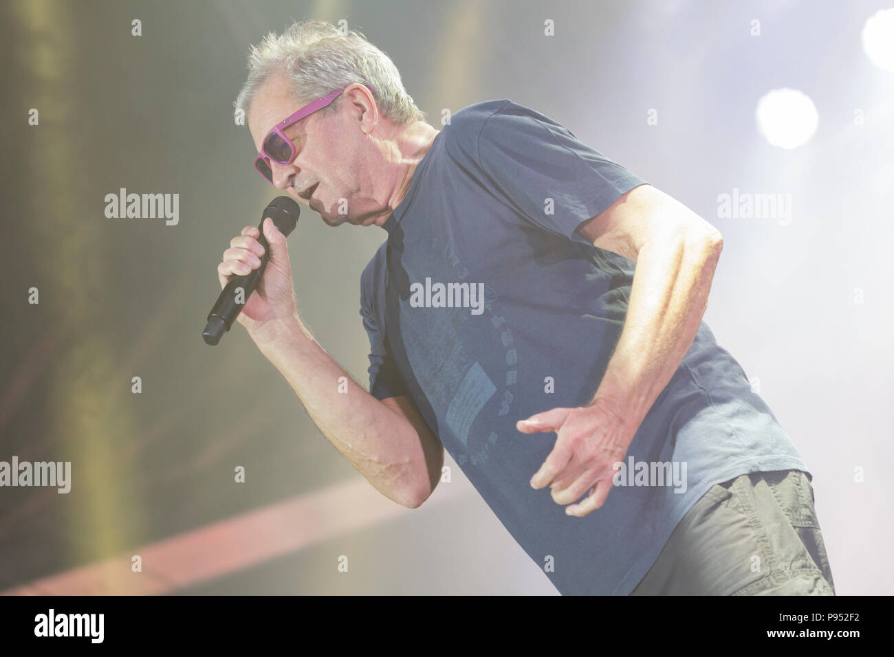Tours, Frankreich. 14. Jul 2018. Ian Gillan der Sänger von Deep Purple am jährlichen amerikanischen Touren Festival, Tours, Frankreich. Credit: Julian Elliott/Alamy leben Nachrichten Stockfoto