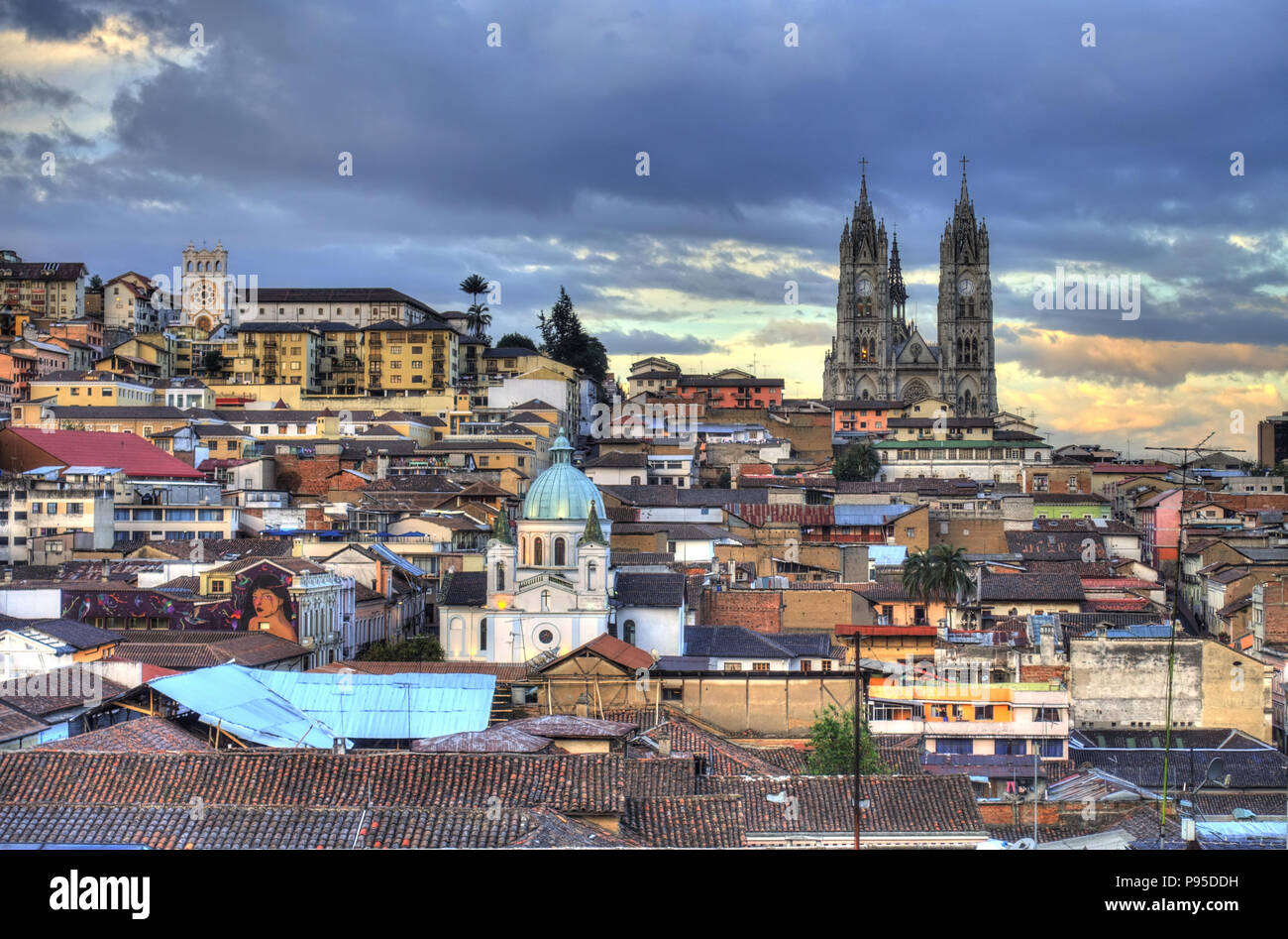 Quito, die Hauptstadt von Ecuador Stockfoto