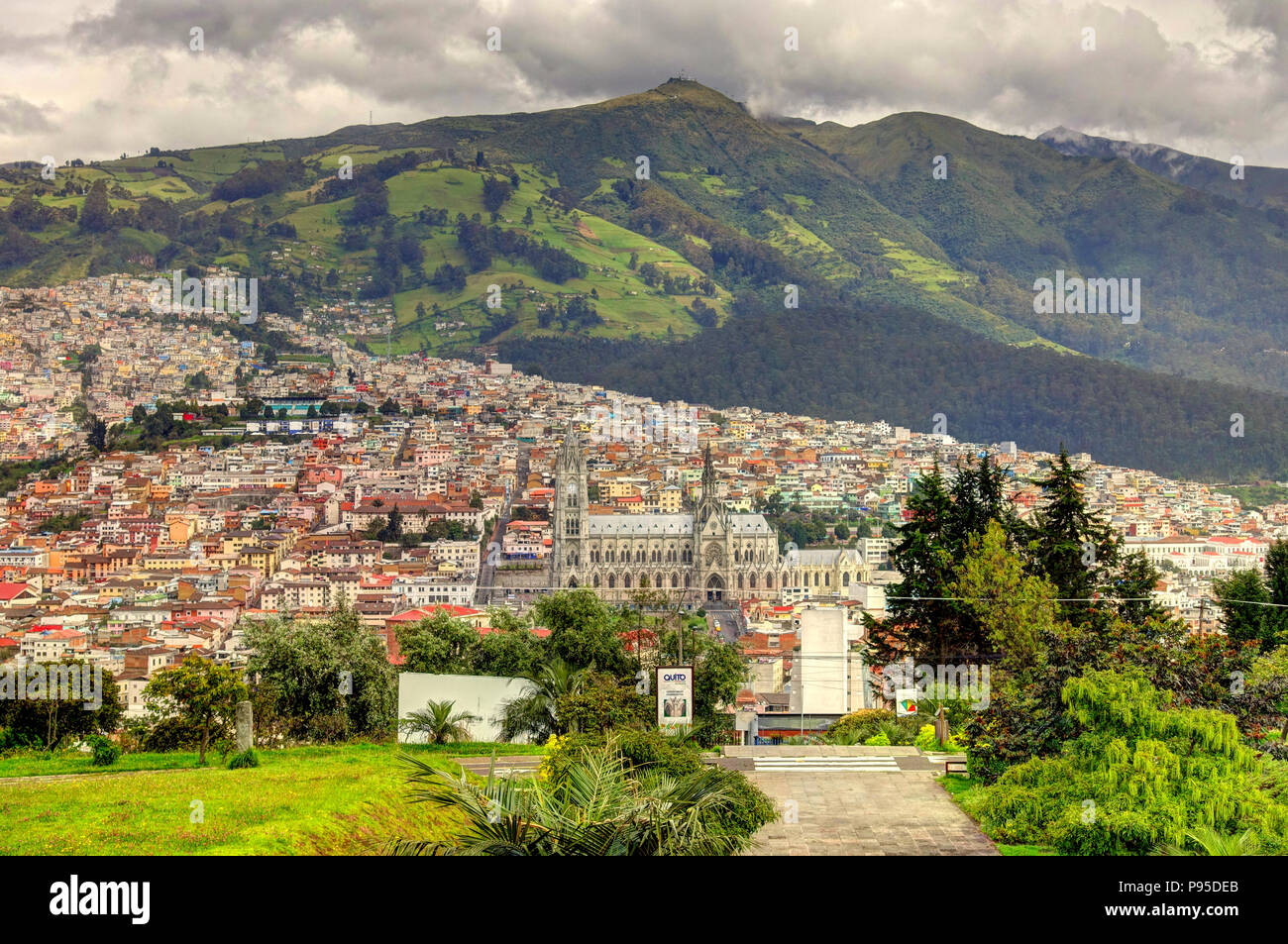 Quito, die Hauptstadt von Ecuador Stockfoto