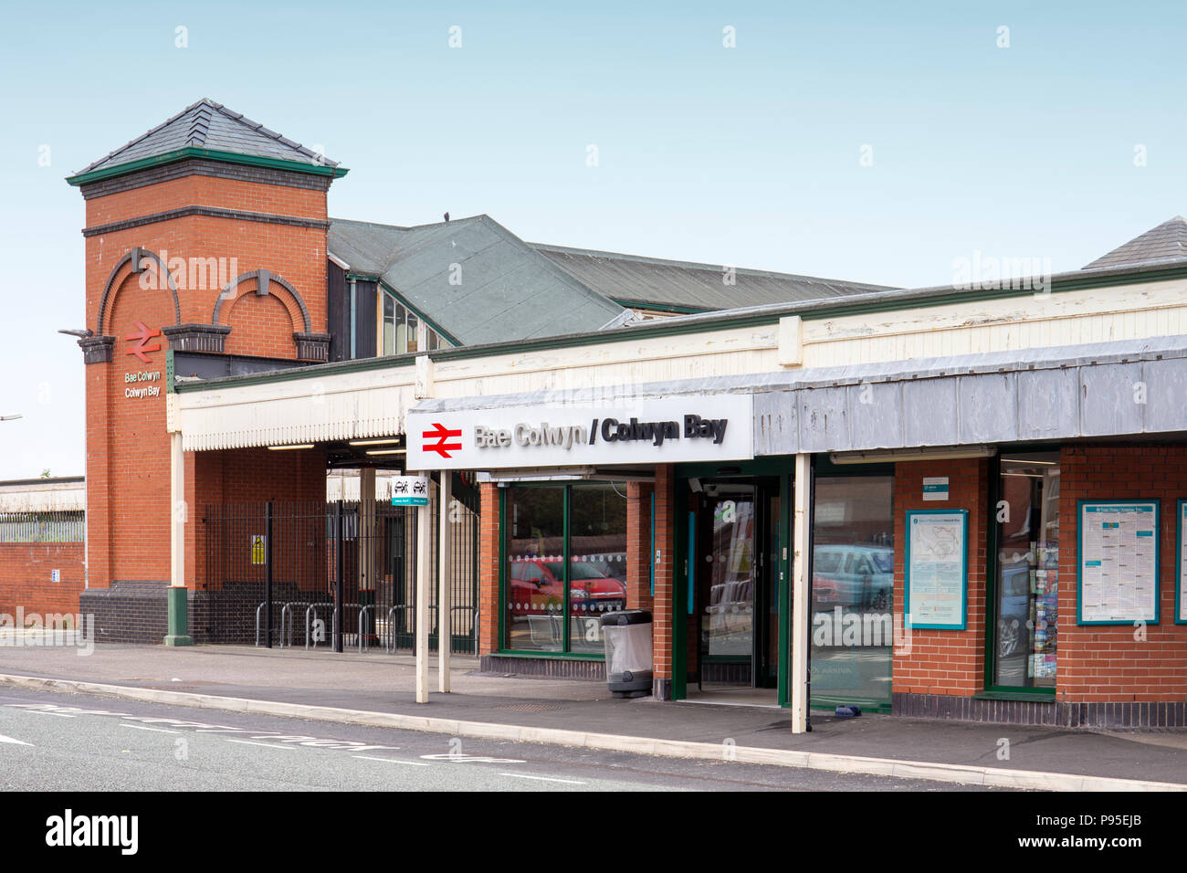 Colwyn Bay Railway Station North Wales UK Stockfoto