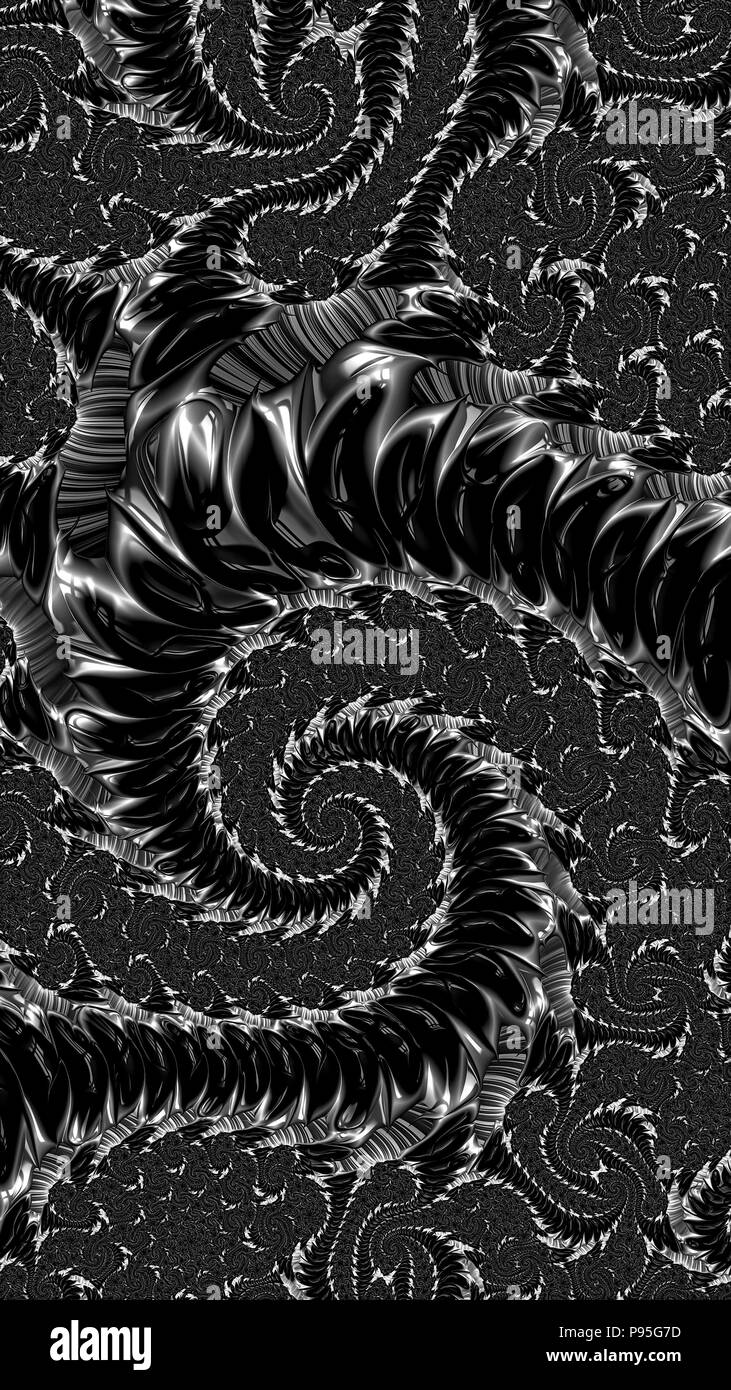 Fraktale Sparals Hintergrund - abstrakt Digital erzeugte Bild Stockfoto