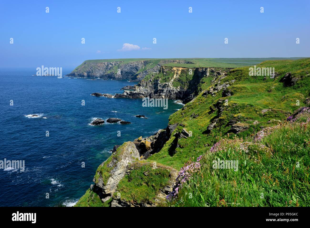Godrevy point, Gwithian, Heritage Coast Godrevy, Cornwall, England, Großbritannien Stockfoto