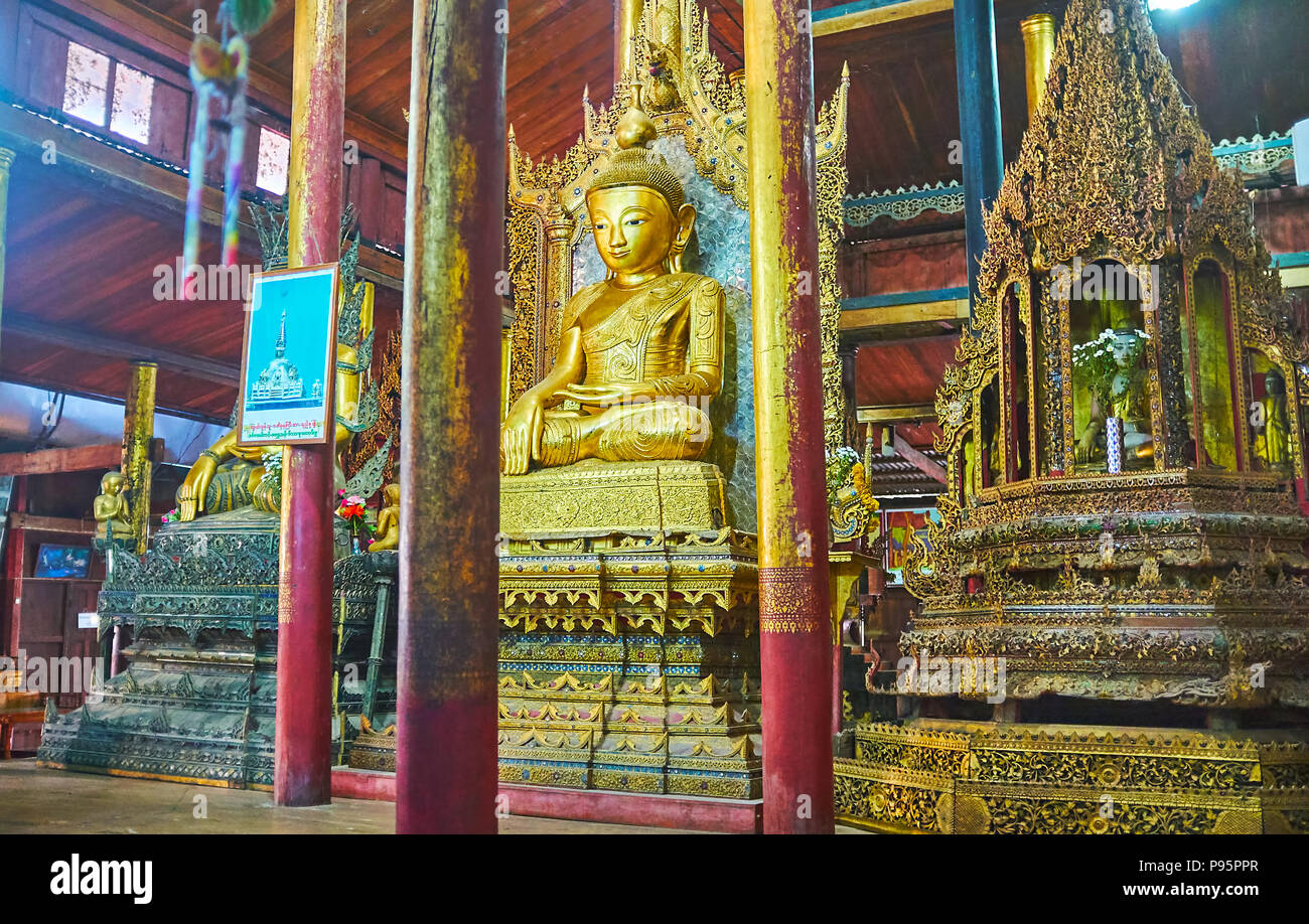 YWAMA, MYANMAR Februar 18, 2018 Das Meisterwerk von Nga Phe Chaung