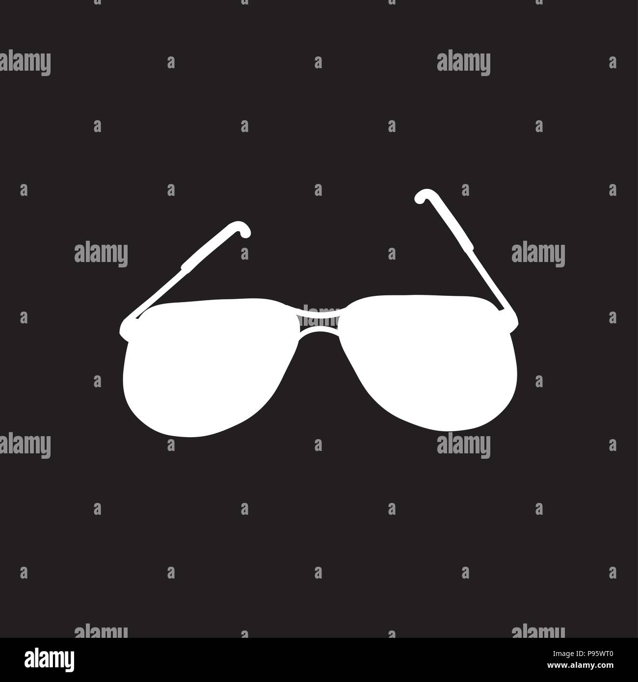 Sonnenbrille Vektor Vektoren Stockfotos und bilder Kaufen Mehrfarbige Sonnenbrille Auf Einem Schwarzen Hintergrund