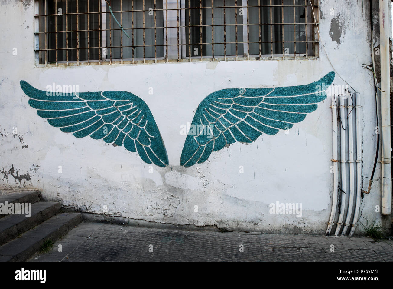 Instagrammable street art in Jaffa Hafen - Tel Aviv, Israel Stockfoto