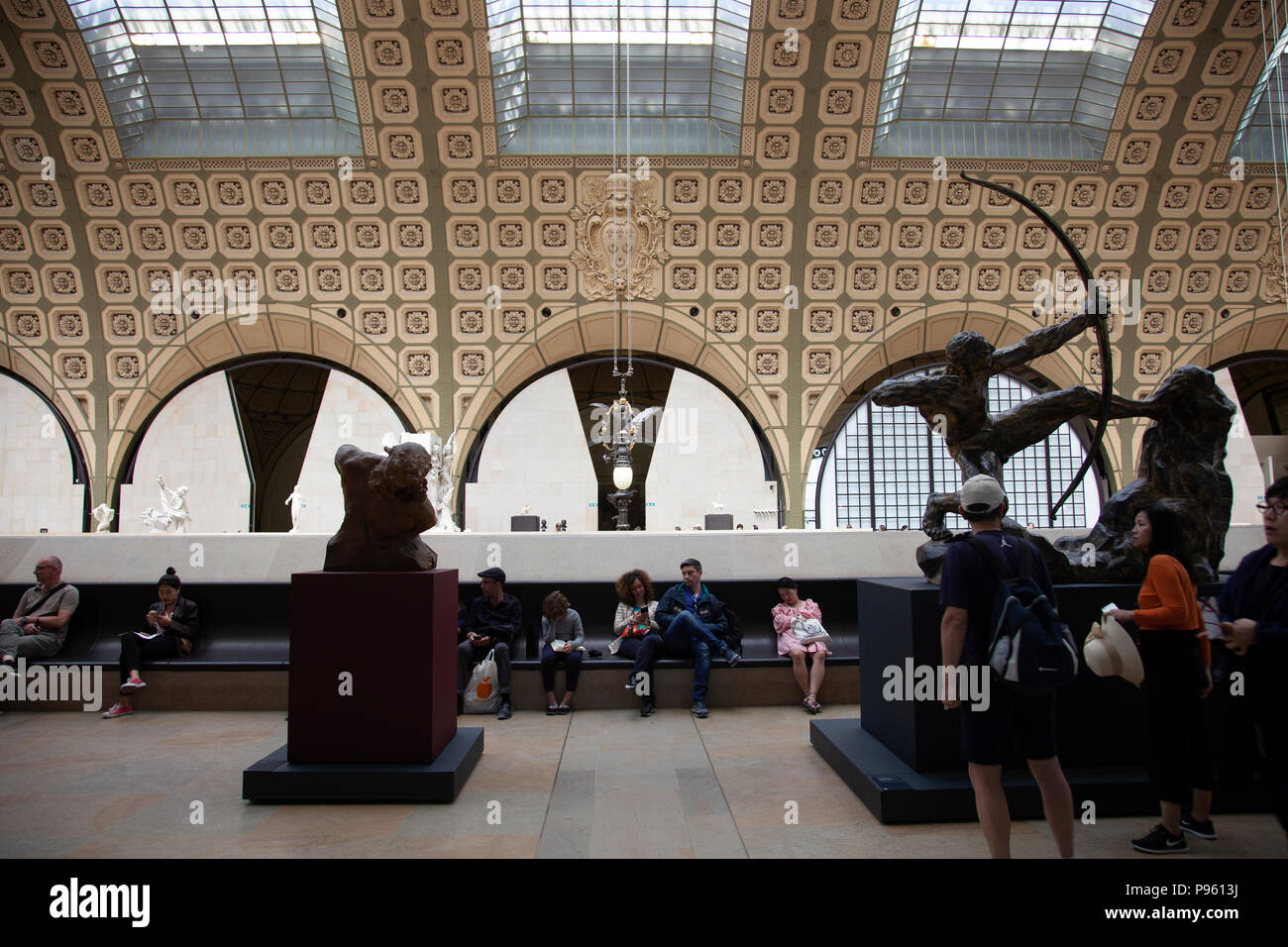 Musee D'Orsay Museum Innenraum - Paris, Frankreich Stockfoto