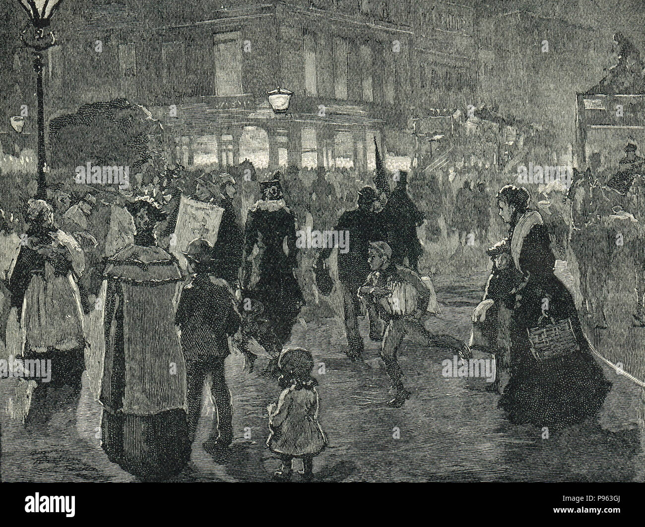 Der Engel, Islington, London, England, ca. 1872 Stockfoto