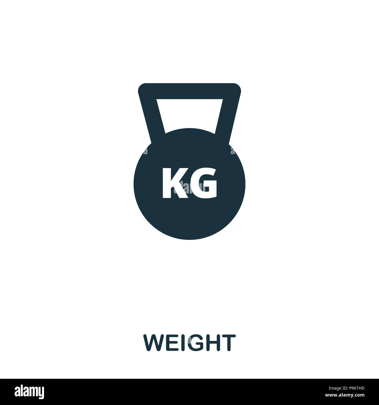Gewicht Symbol Premium Style Icon Design UI Abbildung Gewicht Symbol Piktogramm Isoliert 