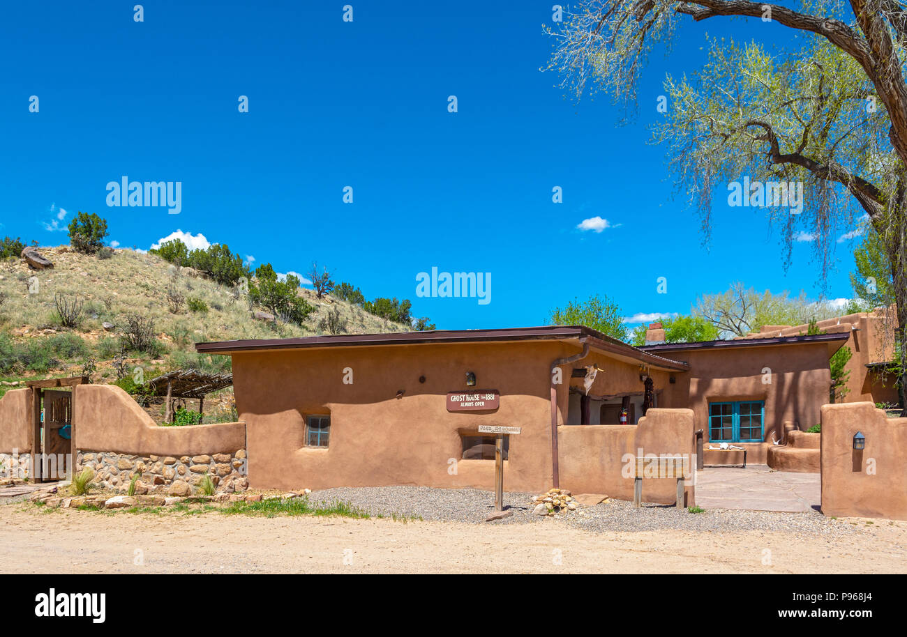 New York, Rio Arriba County, Ghost Ranch, Ghost House ca. 1881 Stockfoto