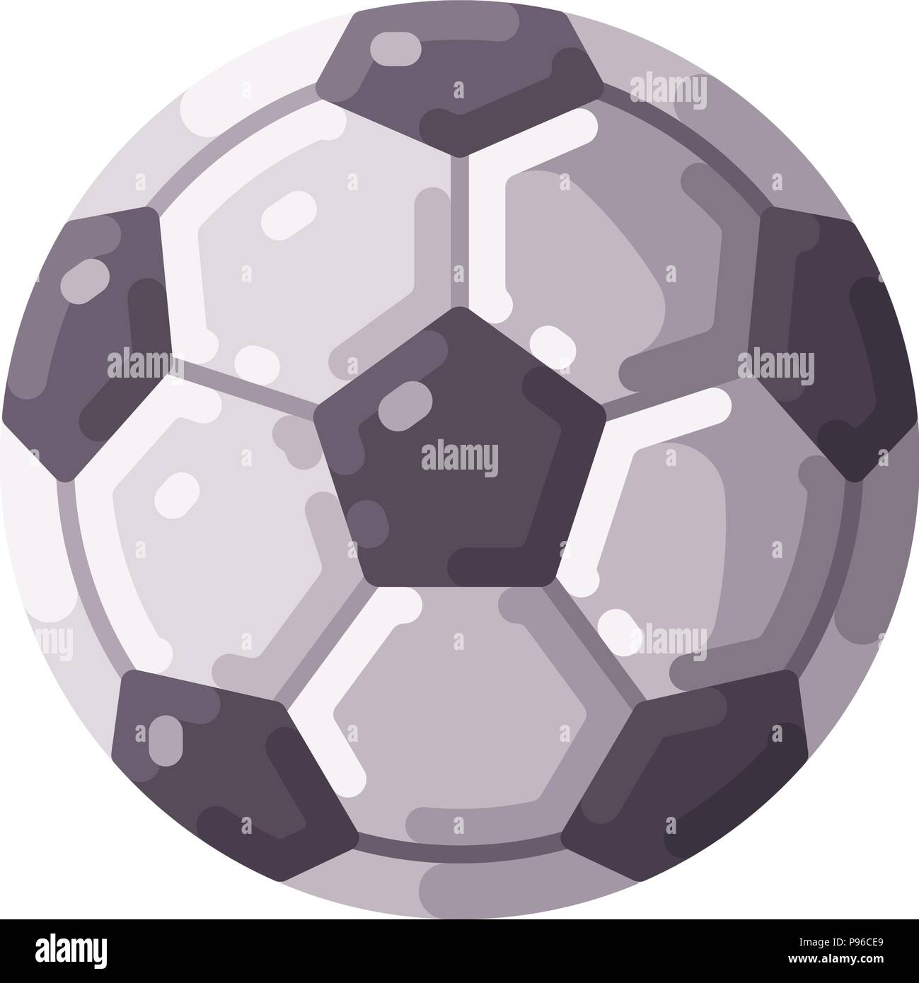 Fußball-Symbol. Fußball-Weltmeisterschaft flachbild Abbildung. Stock Vektor