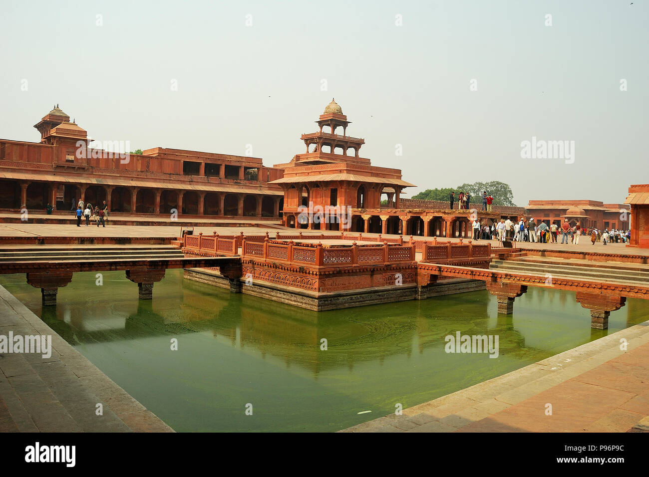 Anup Talao & Umgebung, ein UNESCO-Weltkulturerbe in Fatehpur Sikri, Uttar Pradesh, Indien Stockfoto