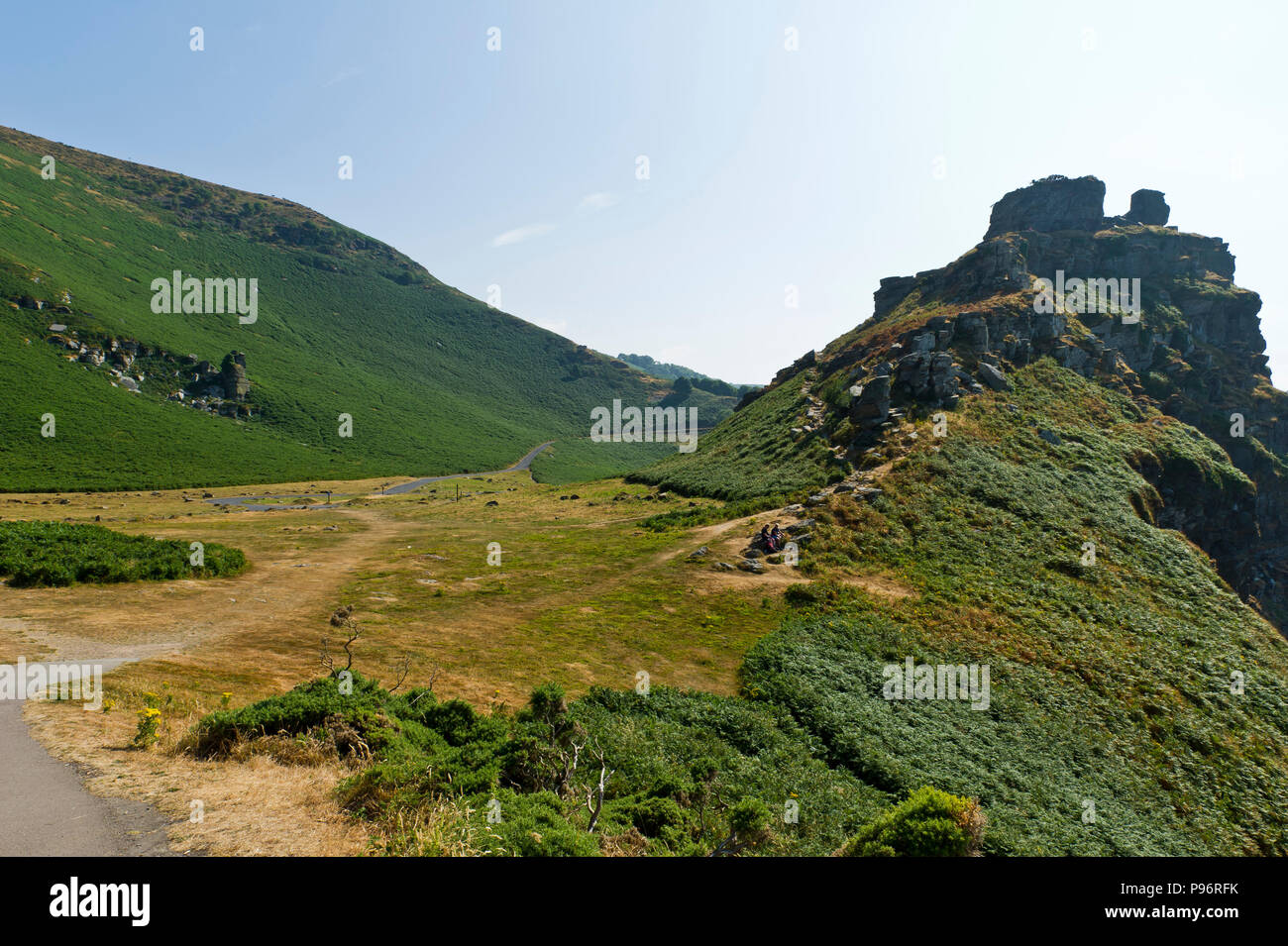 Tal der Felsen, Exmoor, Lynton, Devon Stockfoto