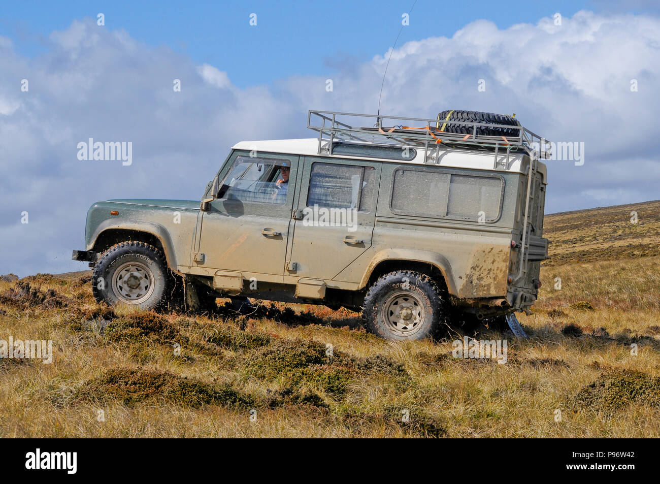 Abenteuerreisen in All-Terrain-Fahrzeug Stockfoto