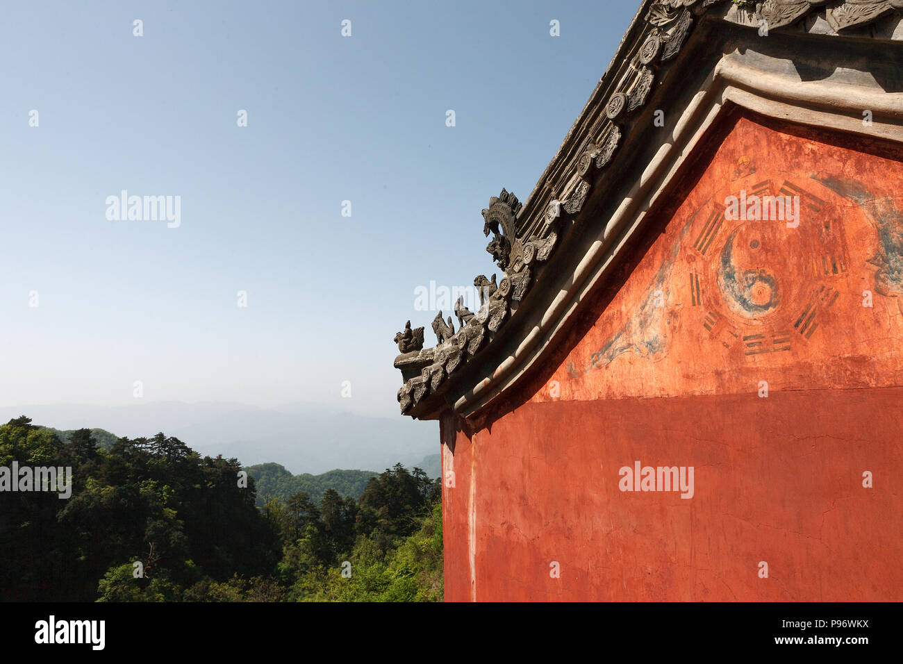 Die Pagode im Kloster der Wudang Berge Stockfoto