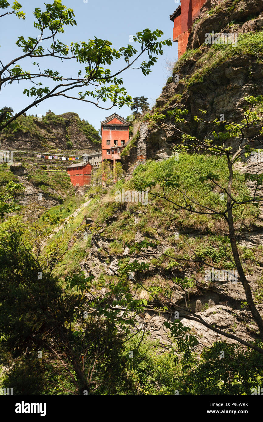 Die klöster der Wudang Berge Stockfoto