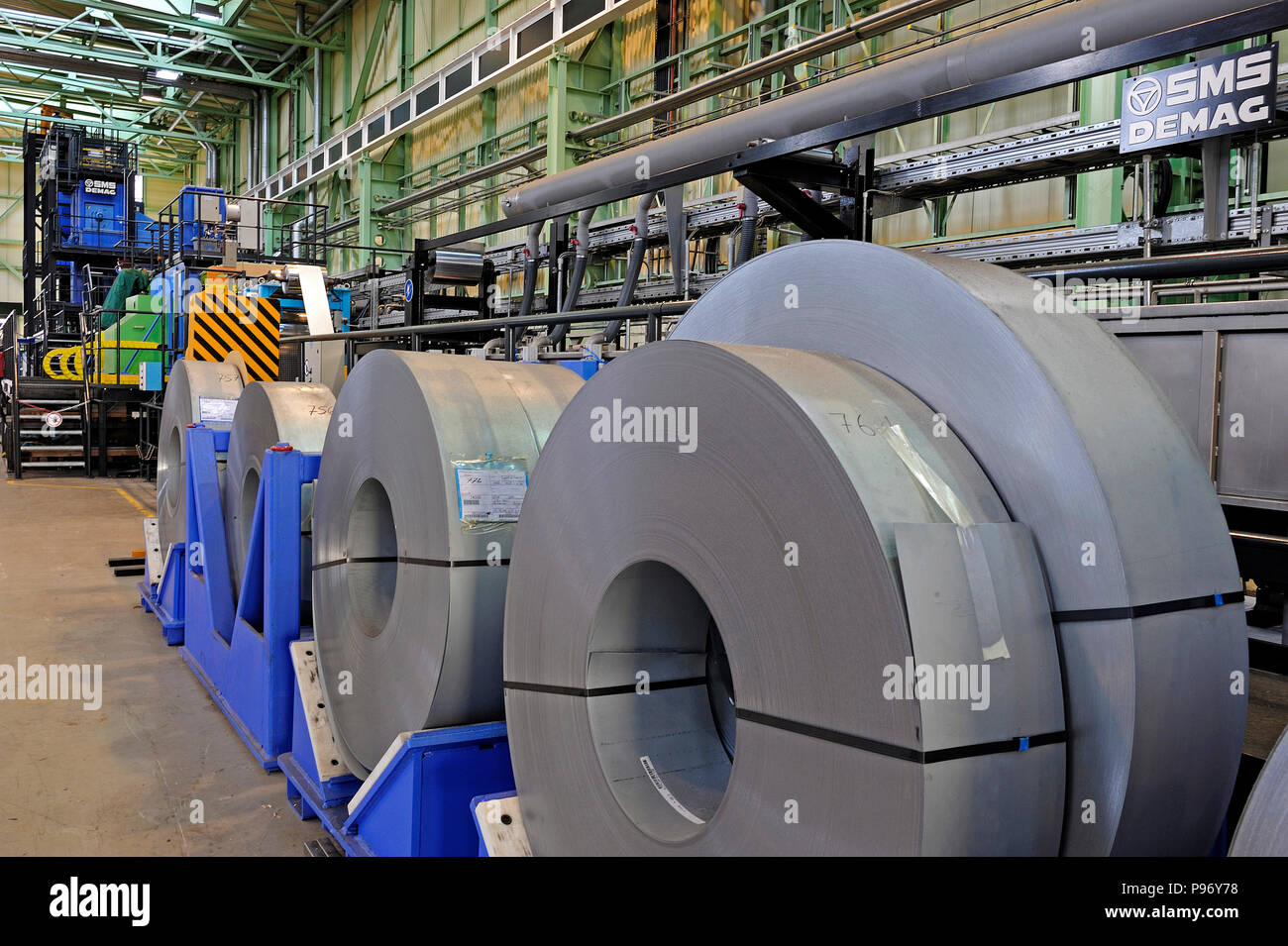 Deutschland, Nordrhein-Westfalen - ThyssenKrupp Steel Europe AG in Dortmund. Stockfoto