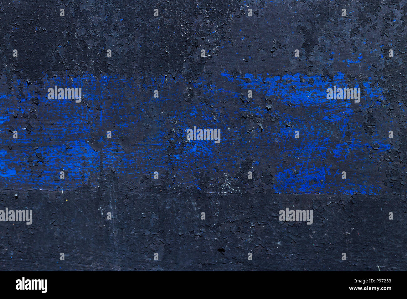 Textur von bunten Metall Hintergrund mit einem Peeling rissige Farbschichten. Stockfoto