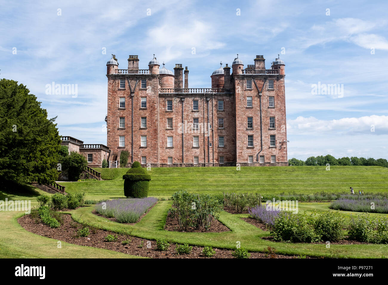 Schottischen Schloss an einem Sommertag Stockfoto