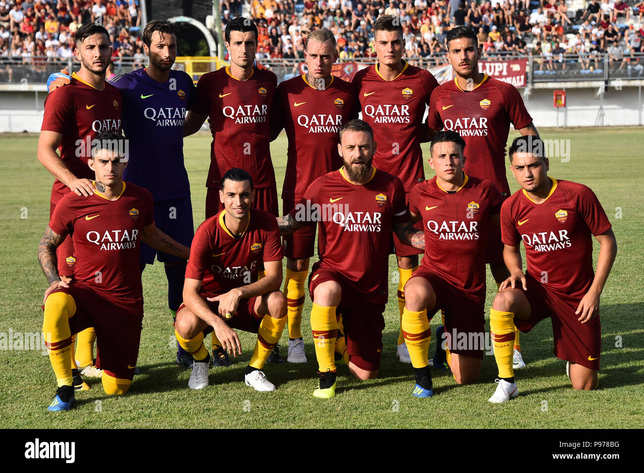 Rom, Italien. Am 15. Juli 2018. Latein Fußball 70497 Freundschaftsspiel -  Rom 14-Jun-2018 Im Bild als Roma Team Foto Fotograf01 Gutschrift:  Unabhängige Fotoagentur/Alamy leben Nachrichten Stockfotografie - Alamy