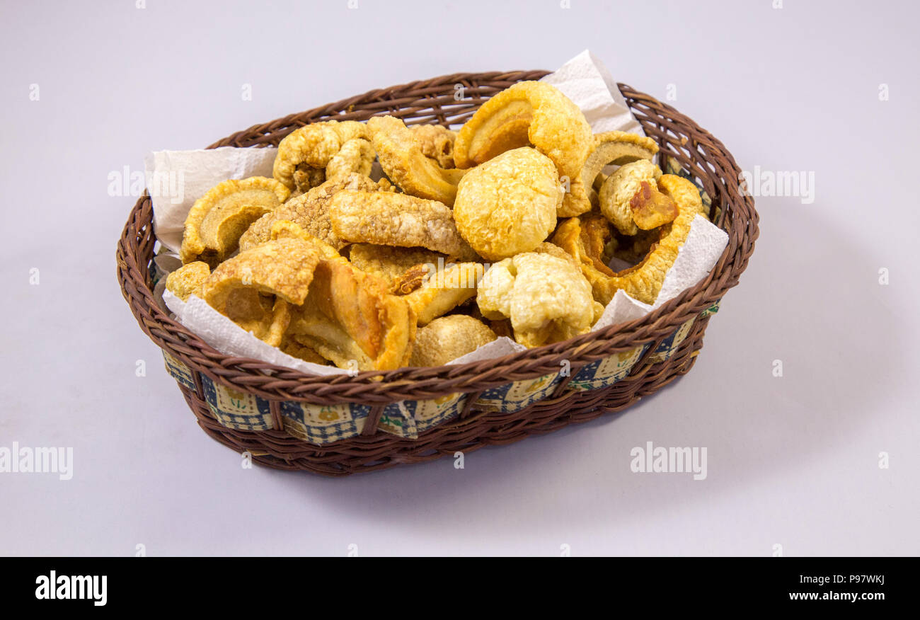 Torresmo brasilianischen traditionelles Essen Stockfoto