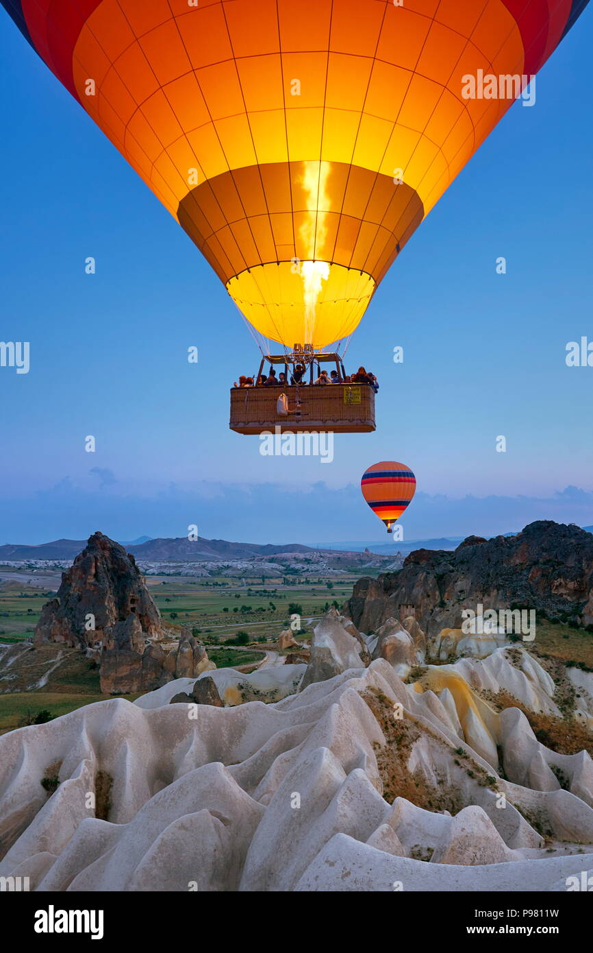 Kappadokien - Heißluftballons, Göreme, Anatolien, Türkei Stockfoto