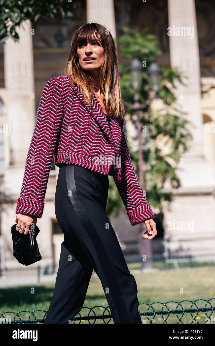 Chanel streetstyle Stockfoto
