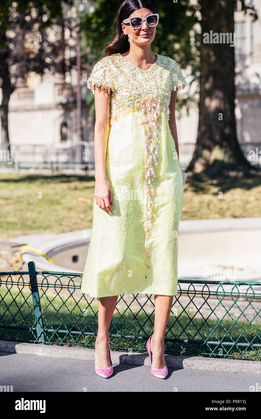 Chanel streetstyle Stockfoto