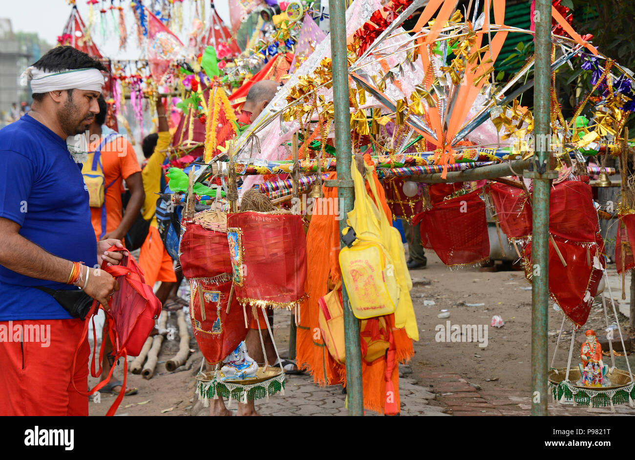 Wallfahrt auf eine hinduistische Fest Stockfoto