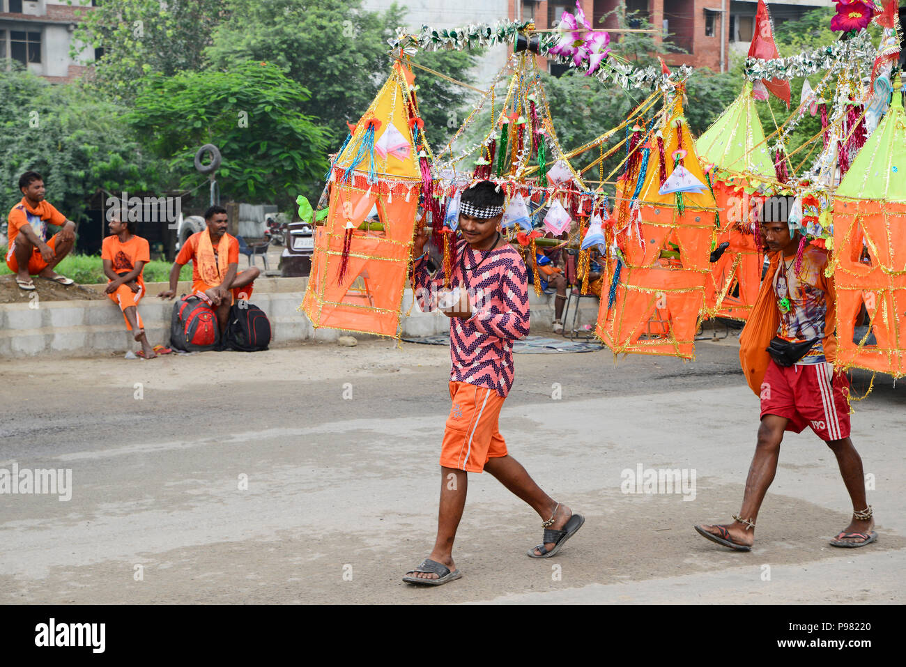 Wallfahrt auf eine hinduistische Fest Stockfoto